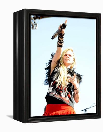 Avril Lavigne-null-Framed Stretched Canvas