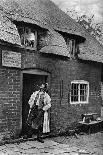 Two Men Chatting Outside a Cottage, Near Lucton, Herefordshire, C1922-AW Cutler-Giclee Print