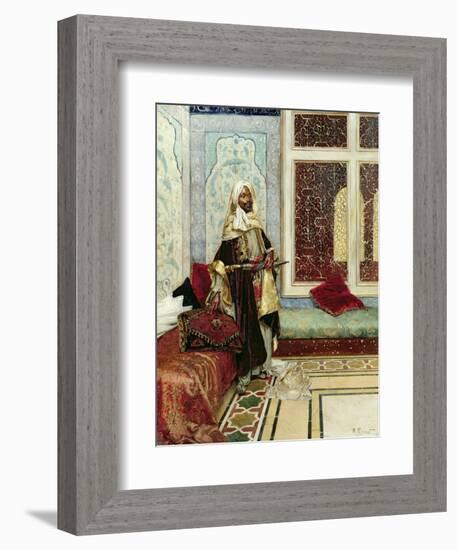 Awaiting an Audience-Rudolphe Ernst-Framed Giclee Print