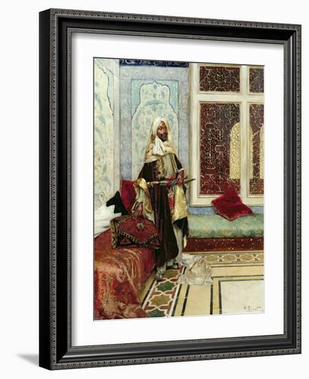 Awaiting an Audience-Rudolphe Ernst-Framed Giclee Print