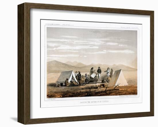 Awaiting the Return of Mr Tinkham, 1856-John Mix Stanley-Framed Giclee Print