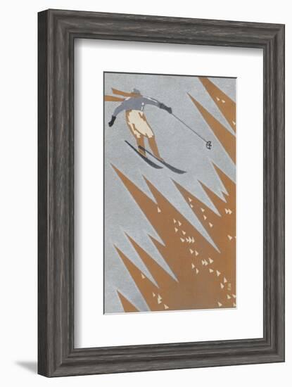 Awara in Snow-null-Framed Art Print