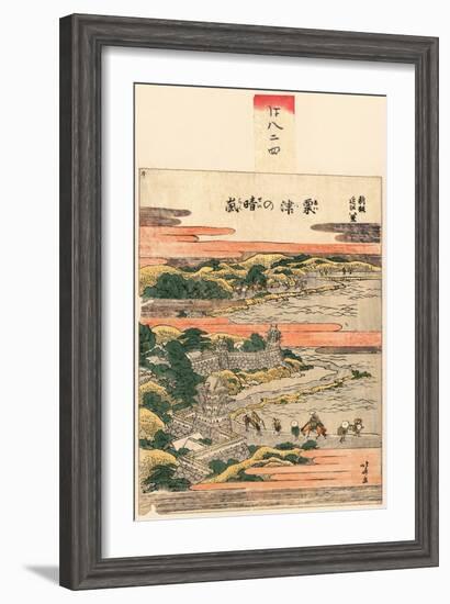 Awazu No Seiran-Katsushika Hokusai-Framed Giclee Print