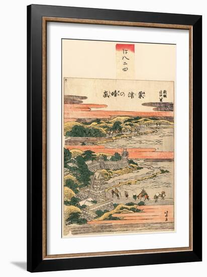 Awazu No Seiran-Katsushika Hokusai-Framed Giclee Print