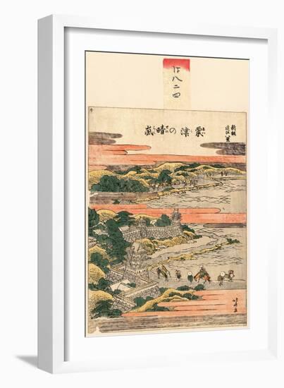 Awazu No Seiran-Katsushika Hokusai-Framed Giclee Print