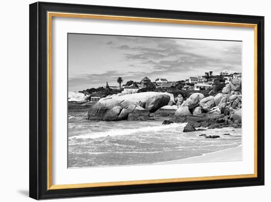 Awesome South Africa Collection B&W - Boulders Beach Cape Town-Philippe Hugonnard-Framed Photographic Print