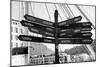 Awesome South Africa Collection B&W - Direction Sign Cape Town II-Philippe Hugonnard-Mounted Photographic Print