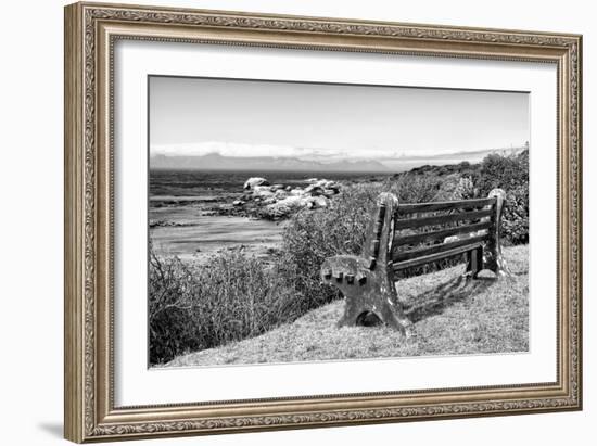 Awesome South Africa Collection B&W - View Point Bench-Philippe Hugonnard-Framed Photographic Print