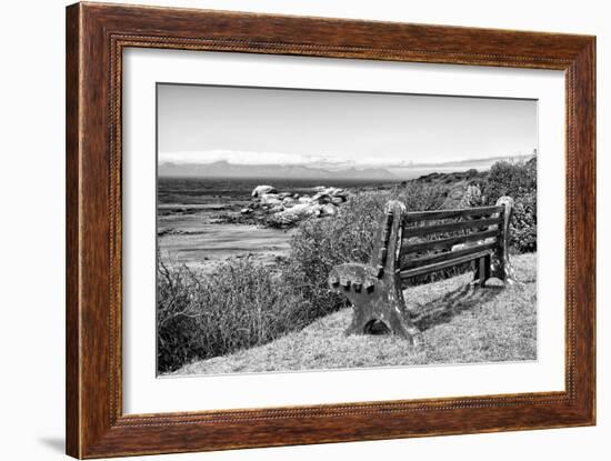 Awesome South Africa Collection B&W - View Point Bench-Philippe Hugonnard-Framed Photographic Print