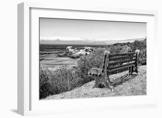 Awesome South Africa Collection B&W - View Point Bench-Philippe Hugonnard-Framed Photographic Print