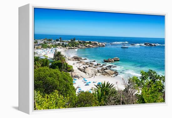 Awesome South Africa Collection - Clifton Beach Cape Town-Philippe Hugonnard-Framed Premier Image Canvas