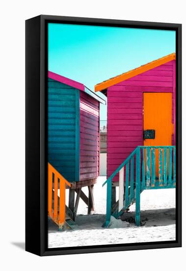 Awesome South Africa Collection - Colorful Houses Rasberry & Orange-Philippe Hugonnard-Framed Premier Image Canvas