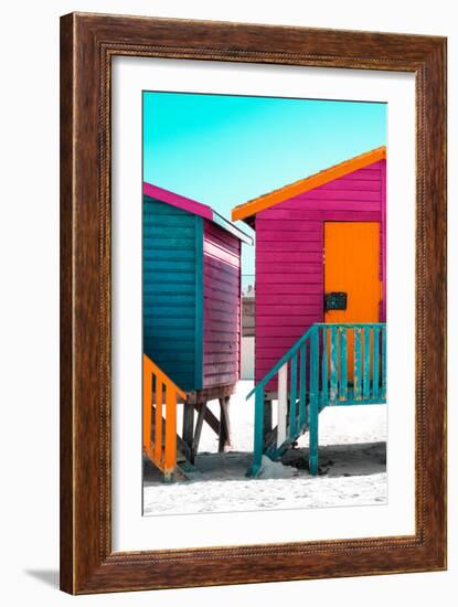 Awesome South Africa Collection - Colorful Houses Rasberry & Orange-Philippe Hugonnard-Framed Photographic Print