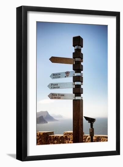 Awesome South Africa Collection - Direction Signs-Philippe Hugonnard-Framed Photographic Print