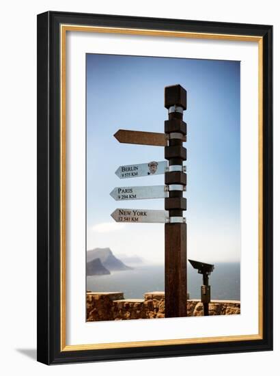Awesome South Africa Collection - Direction Signs-Philippe Hugonnard-Framed Photographic Print