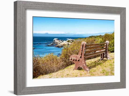 Awesome South Africa Collection - Lonely Bench II-Philippe Hugonnard-Framed Photographic Print