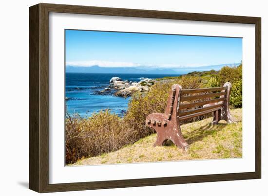 Awesome South Africa Collection - Lonely Bench II-Philippe Hugonnard-Framed Photographic Print