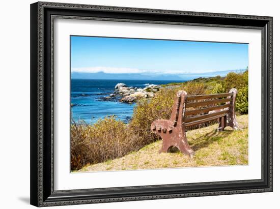 Awesome South Africa Collection - Lonely Bench II-Philippe Hugonnard-Framed Photographic Print