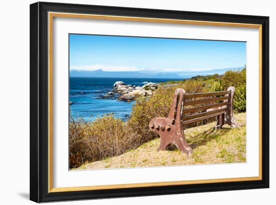 Awesome South Africa Collection - Lonely Bench II-Philippe Hugonnard-Framed Photographic Print