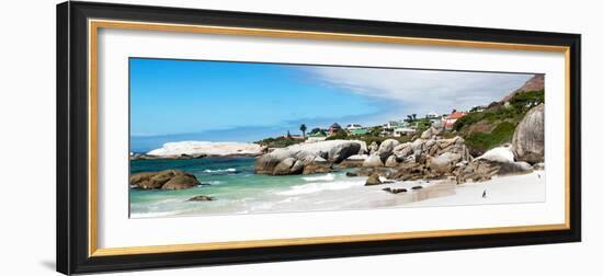 Awesome South Africa Collection Panoramic - Boulders Beach Penguins Colony-Philippe Hugonnard-Framed Photographic Print