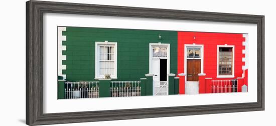 Awesome South Africa Collection Panoramic - Colorful Houses in Bo Kaap-Philippe Hugonnard-Framed Photographic Print