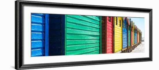 Awesome South Africa Collection Panoramic - Muizenberg Beach Huts V-Philippe Hugonnard-Framed Photographic Print