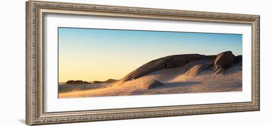 Awesome South Africa Collection Panoramic - Sand Dune at Sunset-Philippe Hugonnard-Framed Photographic Print