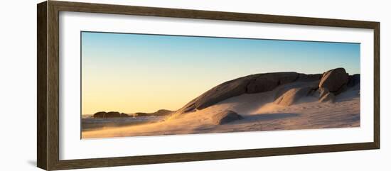 Awesome South Africa Collection Panoramic - Sand Dune at Sunset-Philippe Hugonnard-Framed Photographic Print