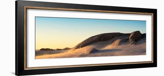 Awesome South Africa Collection Panoramic - Sand Dune at Sunset-Philippe Hugonnard-Framed Photographic Print