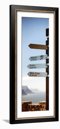 Awesome South Africa Collection Panoramic - Sign Post - Cape of Good Hope-Philippe Hugonnard-Framed Photographic Print