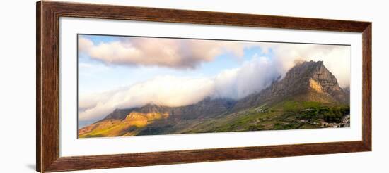 Awesome South Africa Collection Panoramic - Table Mountain at Sunset - Cape Town-Philippe Hugonnard-Framed Photographic Print