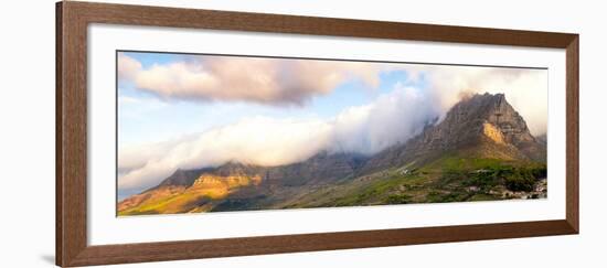 Awesome South Africa Collection Panoramic - Table Mountain at Sunset - Cape Town-Philippe Hugonnard-Framed Photographic Print