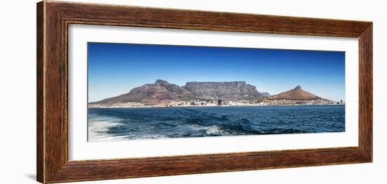 Awesome South Africa Collection Panoramic - Table Mountain - Cape Town-Philippe Hugonnard-Framed Photographic Print