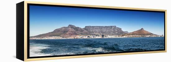 Awesome South Africa Collection Panoramic - Table Mountain - Cape Town-Philippe Hugonnard-Framed Premier Image Canvas