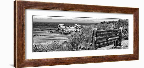 Awesome South Africa Collection Panoramic - View to the Sea B&W-Philippe Hugonnard-Framed Photographic Print