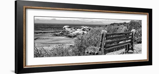 Awesome South Africa Collection Panoramic - View to the Sea B&W-Philippe Hugonnard-Framed Photographic Print