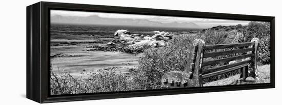 Awesome South Africa Collection Panoramic - View to the Sea B&W-Philippe Hugonnard-Framed Premier Image Canvas