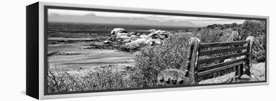 Awesome South Africa Collection Panoramic - View to the Sea B&W-Philippe Hugonnard-Framed Premier Image Canvas