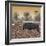 Awesome South Africa Collection Square - Blue Wildebeest walking at Sunset-Philippe Hugonnard-Framed Photographic Print