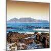 Awesome South Africa Collection Square - Cape Town seen from Robben Island-Philippe Hugonnard-Mounted Photographic Print