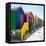 Awesome South Africa Collection Square - Colorful Beach Huts at Muizenberg - Cape Town-Philippe Hugonnard-Framed Premier Image Canvas