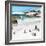 Awesome South Africa Collection Square - Group of Penguins at Boulders Beach III-Philippe Hugonnard-Framed Photographic Print