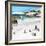 Awesome South Africa Collection Square - Group of Penguins at Boulders Beach III-Philippe Hugonnard-Framed Photographic Print