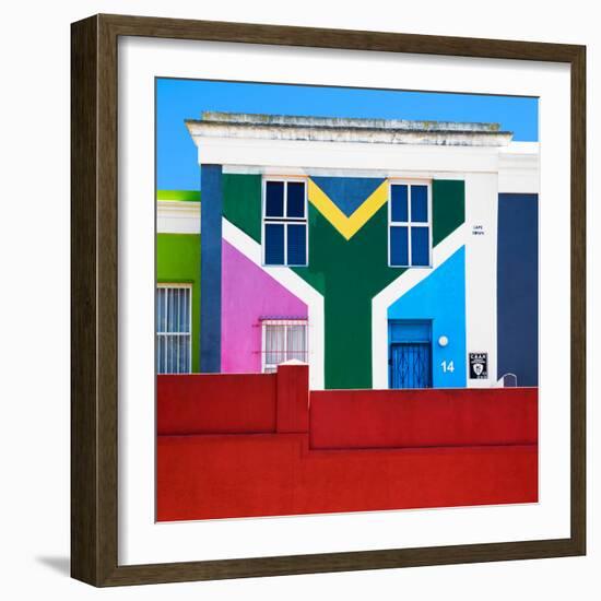 Awesome South Africa Collection Square - House African Colors - Cape Town-Philippe Hugonnard-Framed Photographic Print