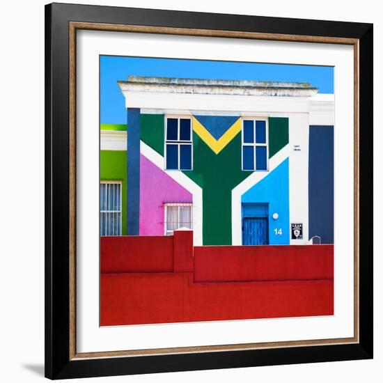 Awesome South Africa Collection Square - House African Colors - Cape Town-Philippe Hugonnard-Framed Photographic Print