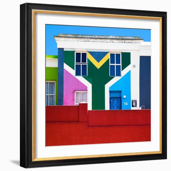 Awesome South Africa Collection Square - House African Colors - Cape Town-Philippe Hugonnard-Framed Photographic Print