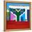 Awesome South Africa Collection Square - House African Colors - Cape Town-Philippe Hugonnard-Framed Premier Image Canvas