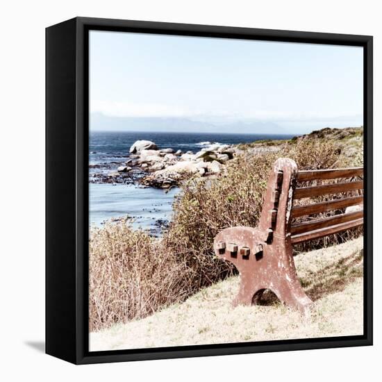 Awesome South Africa Collection Square - Lonely Bench-Philippe Hugonnard-Framed Premier Image Canvas