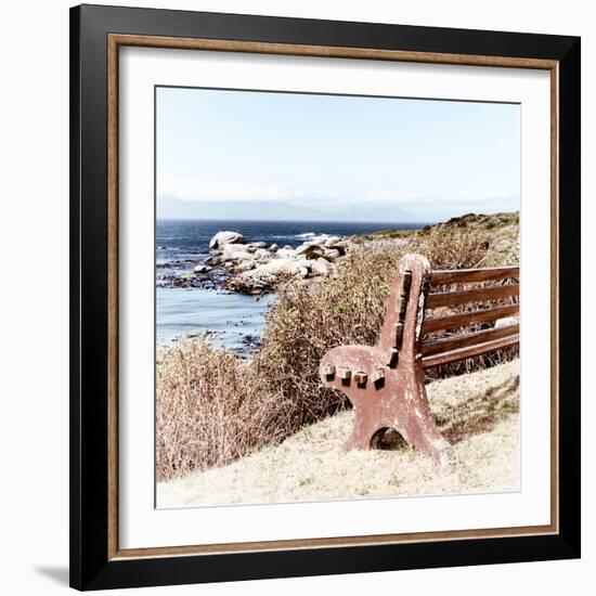 Awesome South Africa Collection Square - Lonely Bench-Philippe Hugonnard-Framed Photographic Print