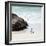 Awesome South Africa Collection Square - Penguin Alone on the Beach-Philippe Hugonnard-Framed Photographic Print